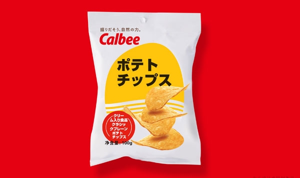 calbee薯片包裝設計